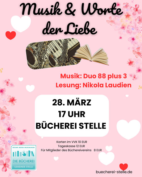 Musik & Worte der Liebe (Nachholtermin vom Valentinstag)